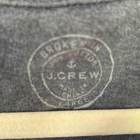 J crew gray heathered polo shirt size L - Picture 2 of 4
